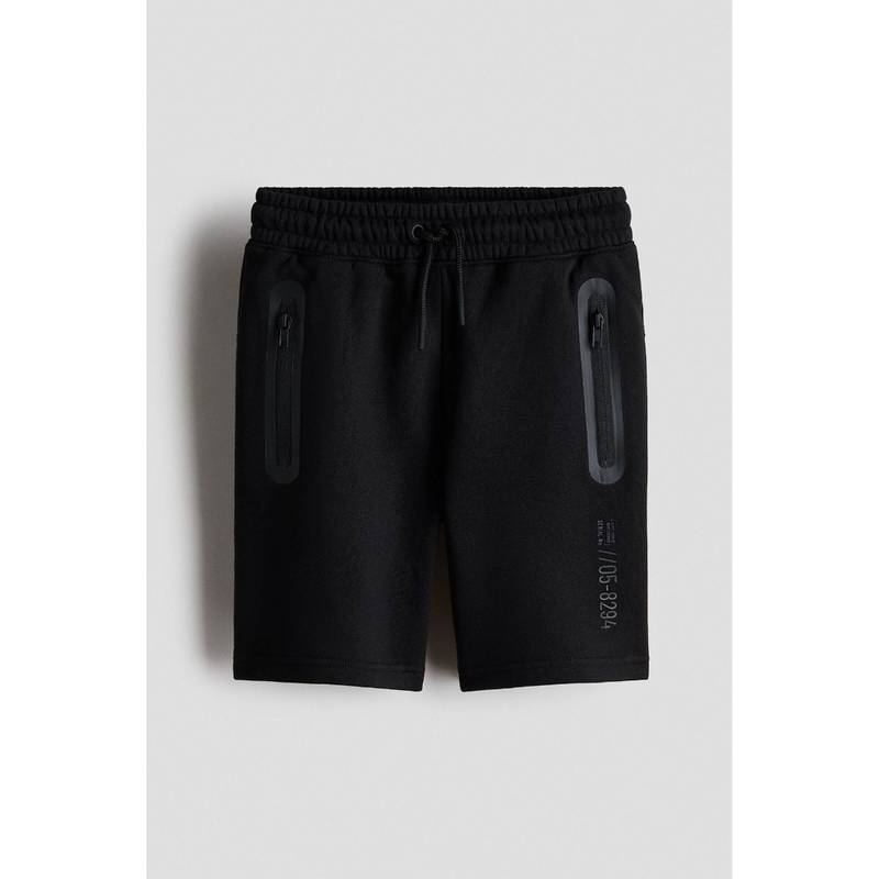 H&M Boys Black Knee-length sweatshorts (8-9 Years) (8-9 Years)