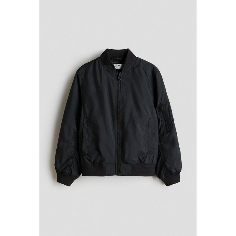 H&M Boys Black Bomber jacket (8-9 Years) (8-9 Years)