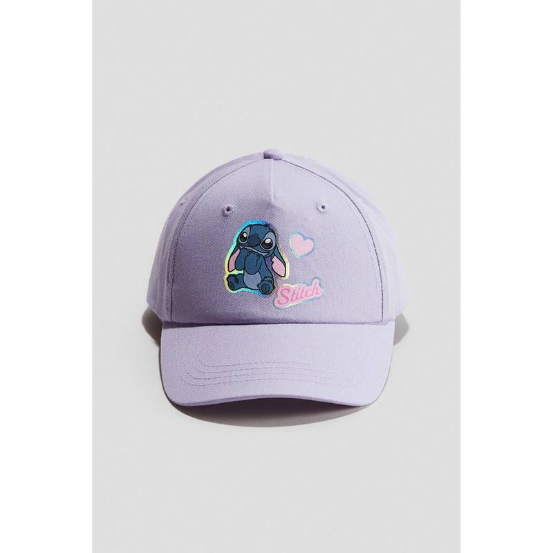 H&M Girls Purple Cotton Cap (6-10 Years) (6-10 Years)