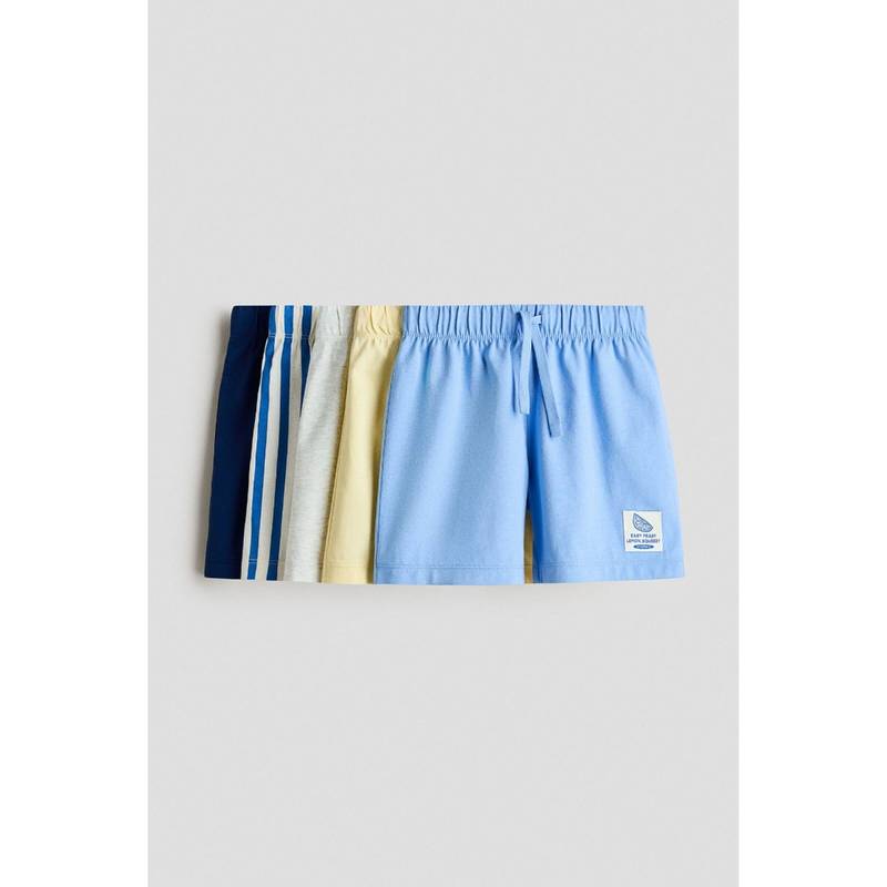 H&M Boys Blue 5-Pack Pull-On Shorts (1.5-2 Years)
