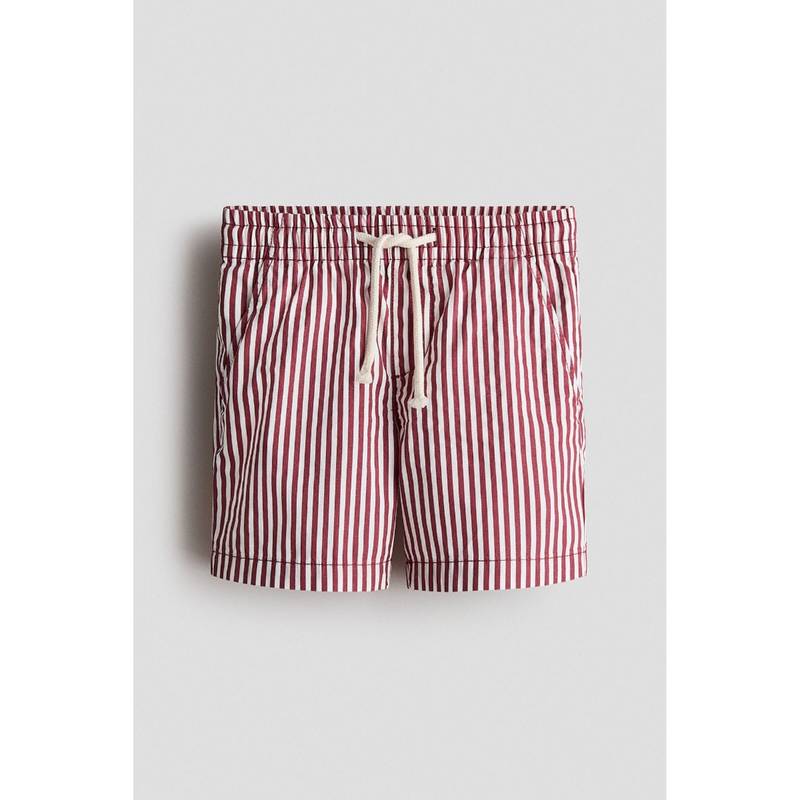 H&M Boys Red Cotton Shorts (4-5 Years) (4-5 Years)