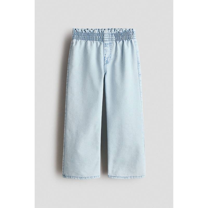 H&M Girls Blue Wide Denim Jeans (2-3 Years) (2-3 Years)