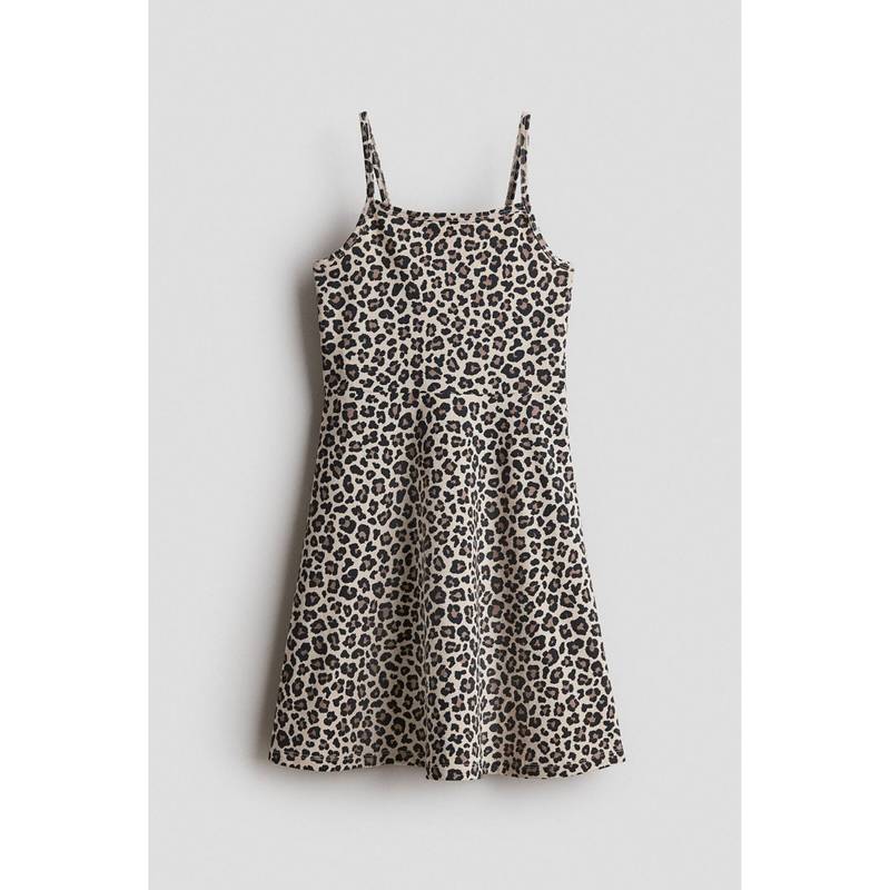 H&M Girls Beige Strappy Cotton Dress (12-14 Years) (12-14 Years)