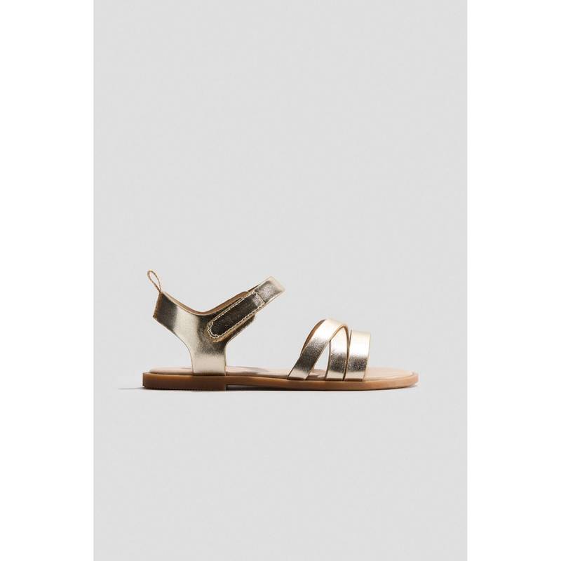 H&M Girls Gold Sandals (8) (8)