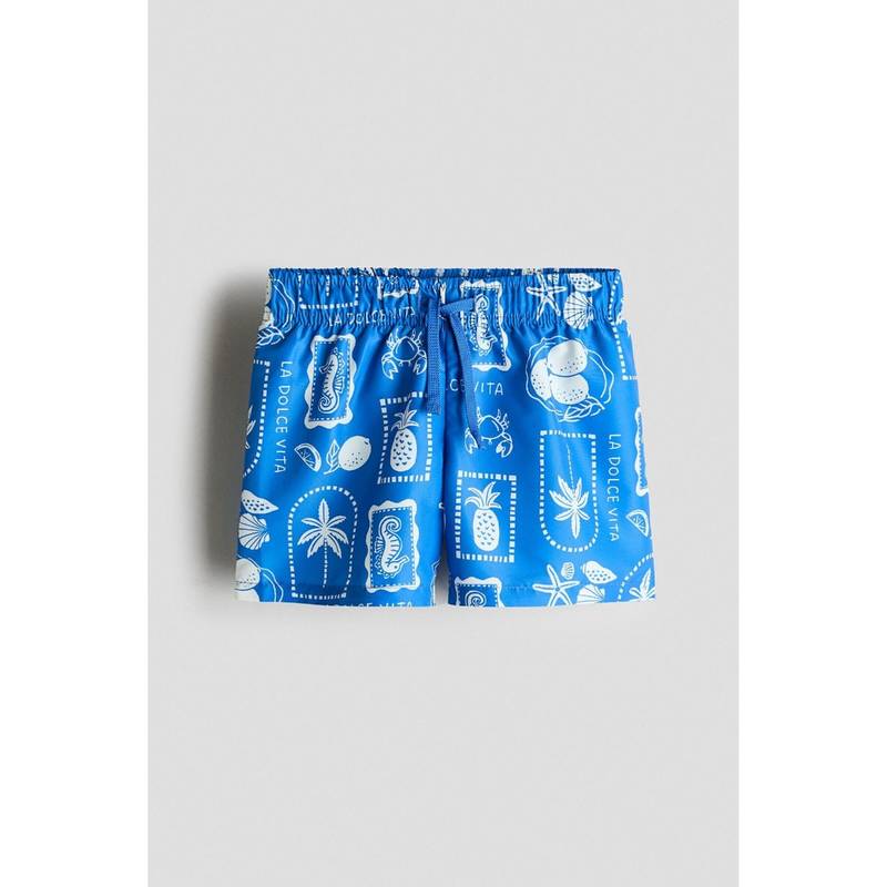 H&M Boys Blue Printed Swim Shorts (1.5-2 Years) (1.5-2 Years)