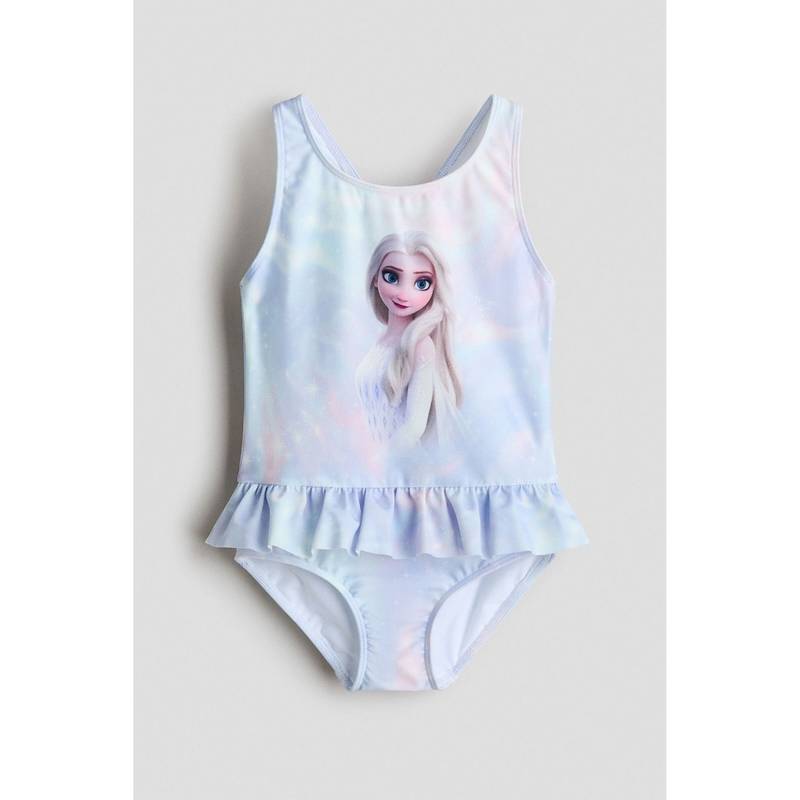 H&M Girls Multi-Color Printed Swimsuit (2-4 Years) (2-4 Years)
