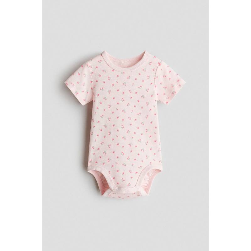 H&M Unisex Multi-Color Printed Bodysuit (1-2 Months) (1-2 Months)