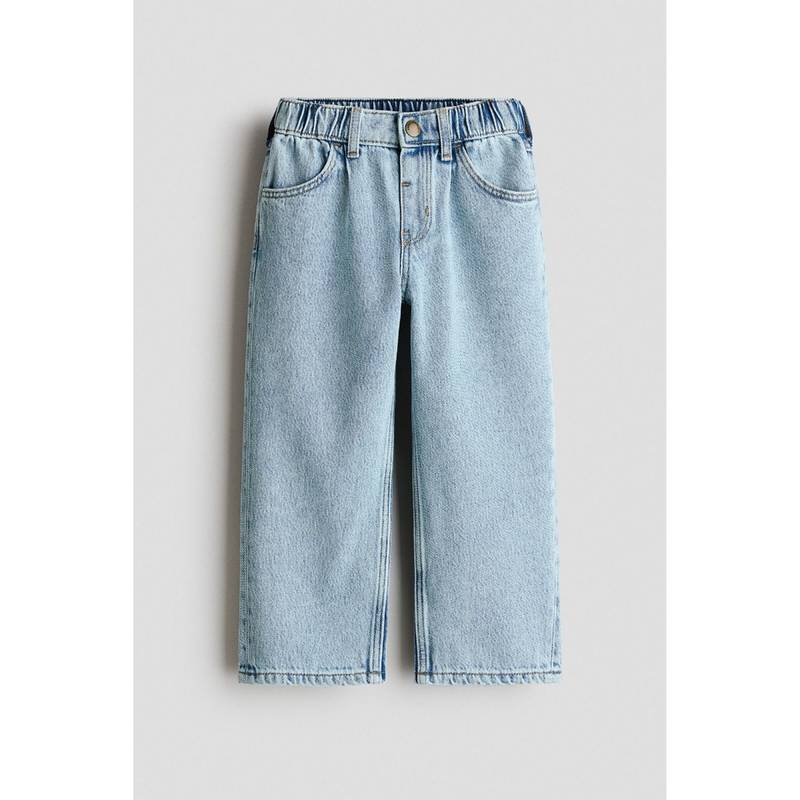 H&M Girls Blue Wide Leg Jeans (8-9 Years) (8-9 Years)