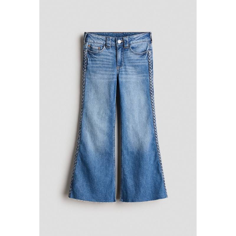 H&M Girls Blue Flared Jeans (8-9 Years) (8-9 Years)