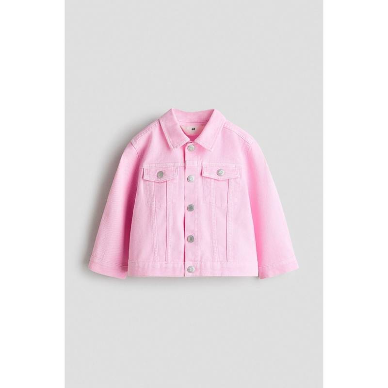 H&M Girls Pink Denim Jacket (3-4 Years) (3-4 Years)
