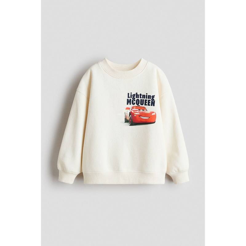 H&M Boys White Printed Sweatshirt (2-4 Years) (2-4 Years)