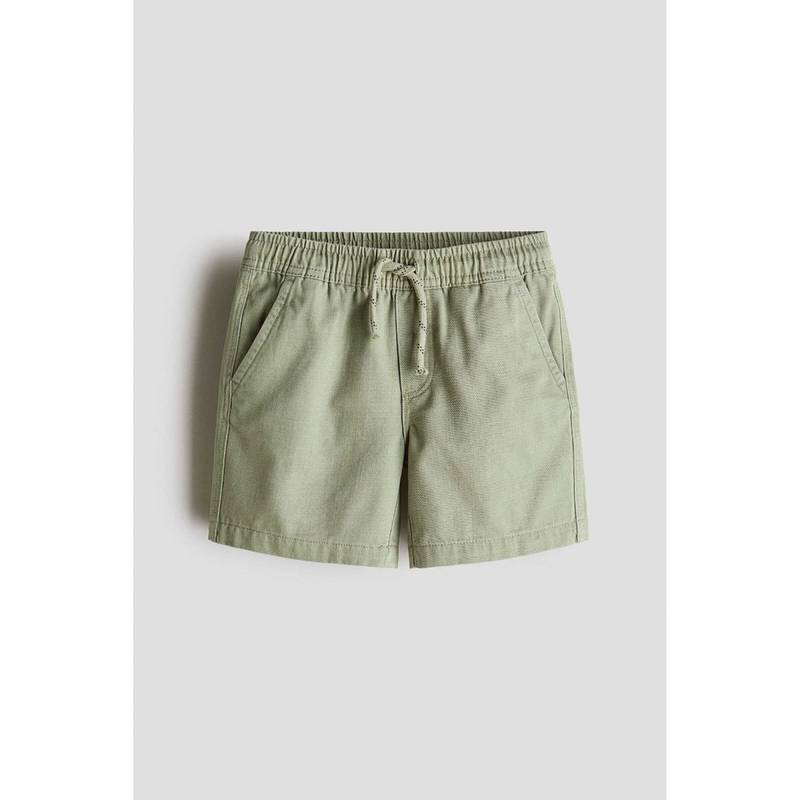 H&M Boys Green Cotton Shorts (9-10 Years) (9-10 Years)