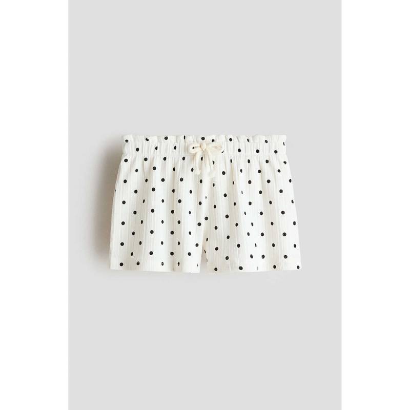 H&M Girls White Pointelle Jersey Shorts (1.5-2 Years) (1.5-2 Years)