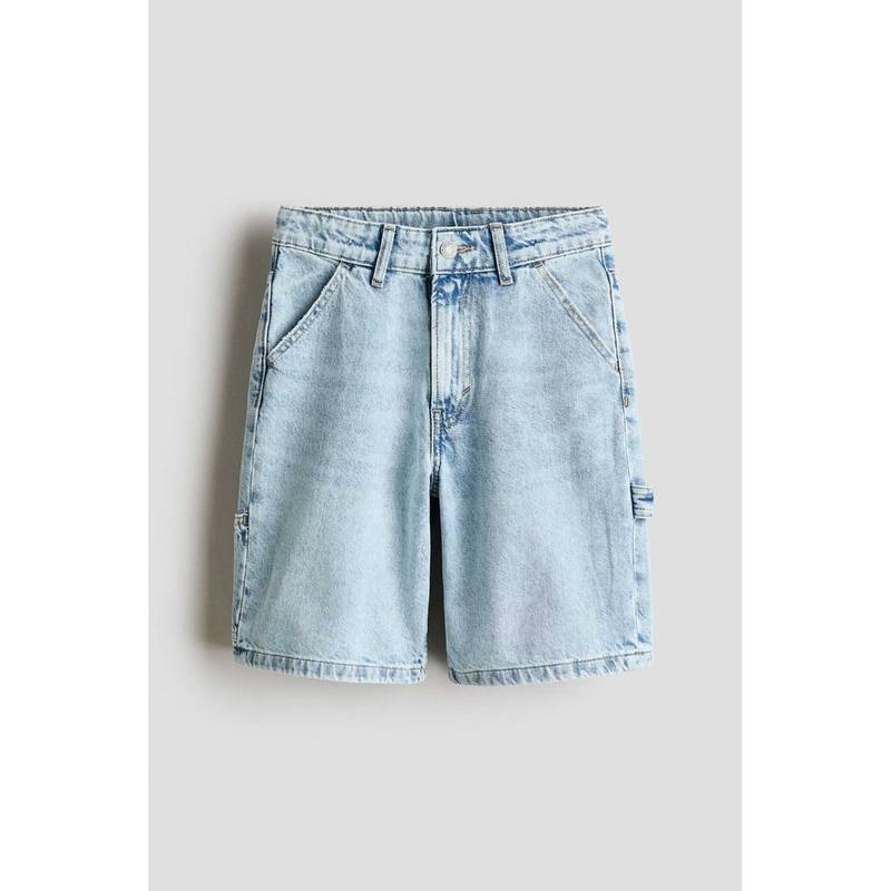 H&M Boys Blue Denim Carpenter Shorts (11-12 Years) (11-12 Years)