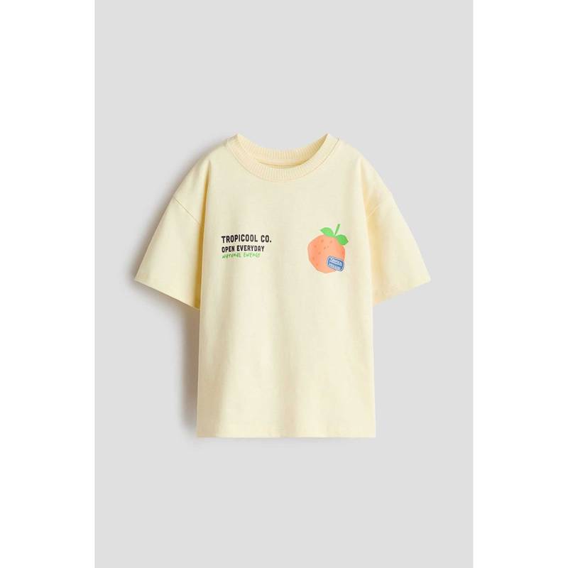H&M Boys Yellow Printed T-Shirt (1.5-2 Years) (1.5-2 Years)
