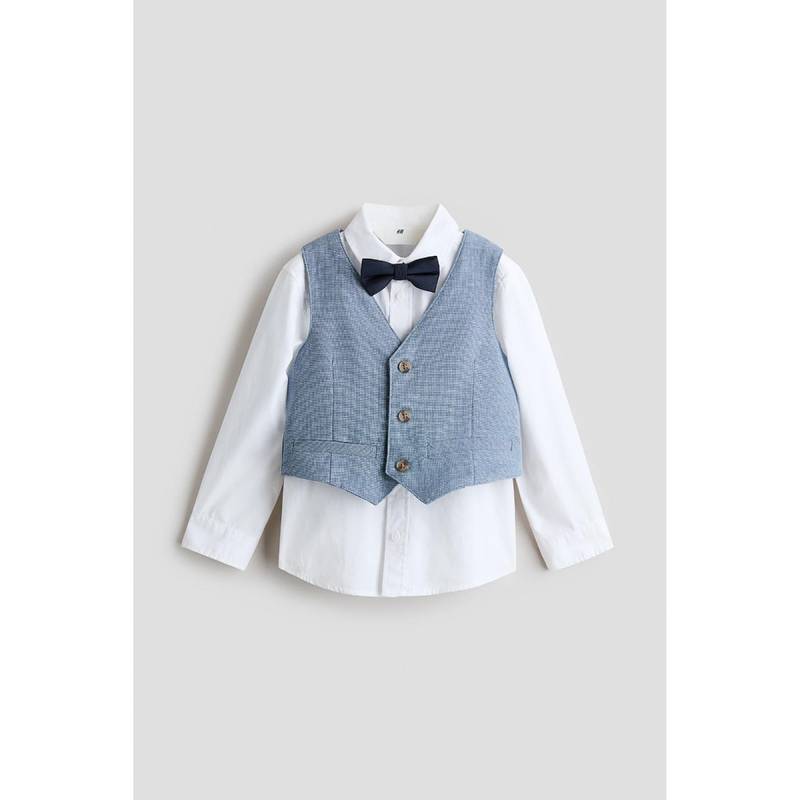 H&M Boys Blue 3-Piece Dressy Set (1.5-2 Years)