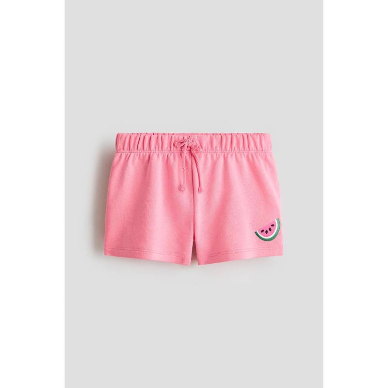 H&M Girls Multi-Color Embroidered Sweatshorts (2-3 Years) (2-3 Years)