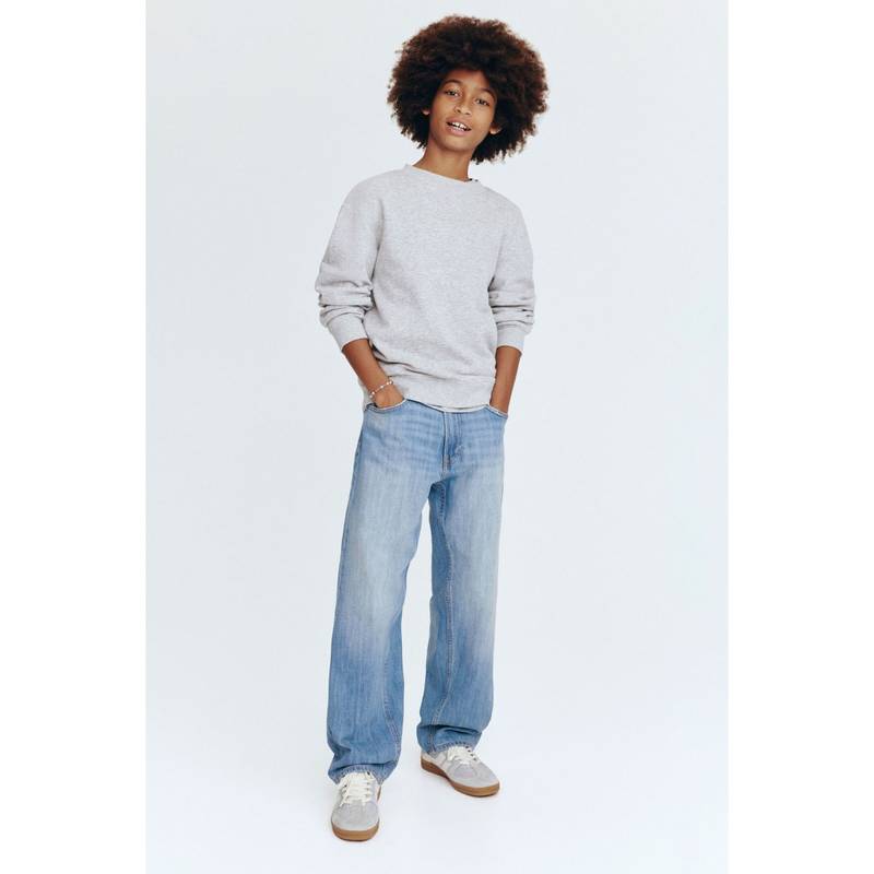 H&M Boys Blue Loose Fit Jeans (8-9 Years) (8-9 Years)