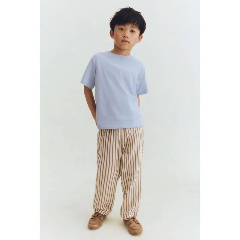H&M Boys White Cotton Muslin Pant (3-4 Years) (3-4 Years)