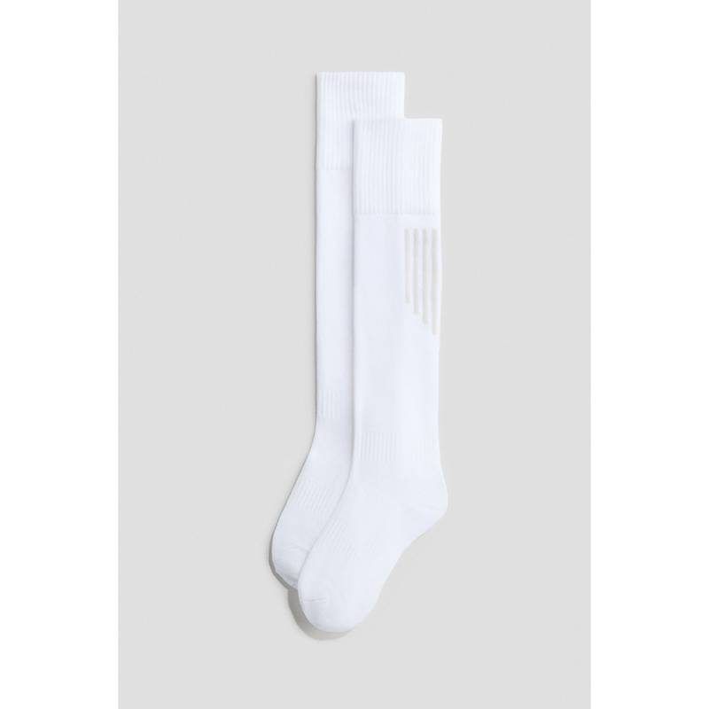 H&M Boys White Football Socks (1.5-3.5) (1.5-3.5)