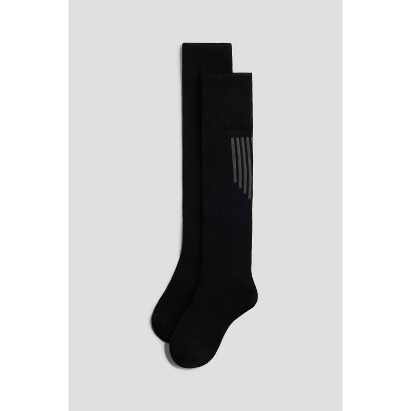 H&M Boys Black Football Socks (1.5-3.5) (1.5-3.5)