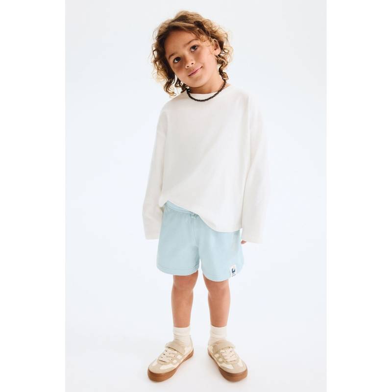 H&M Boys Turquoise Cotton Sweat shorts (1.5-2 Years)