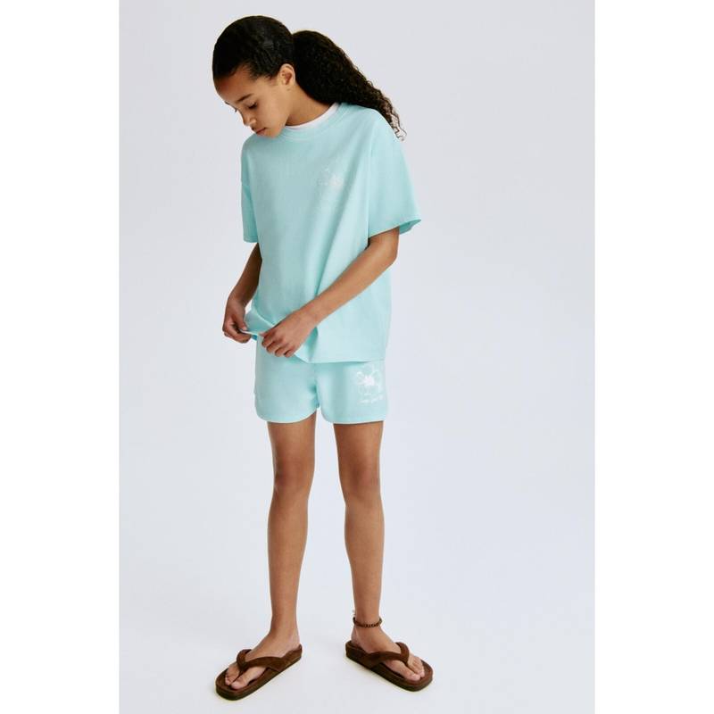 H&M Girls Turquoise Sweatshorts (8-9 Years) (8-9 Years)