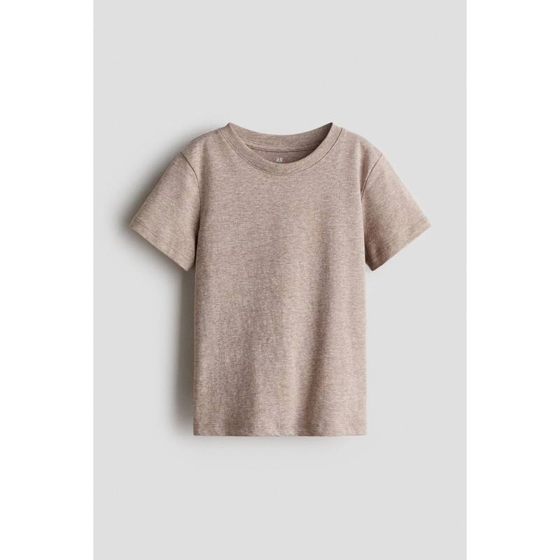 H&M Boys Beige Cotton T-Shirt (1.5-2 Years) (1.5-2 Years)