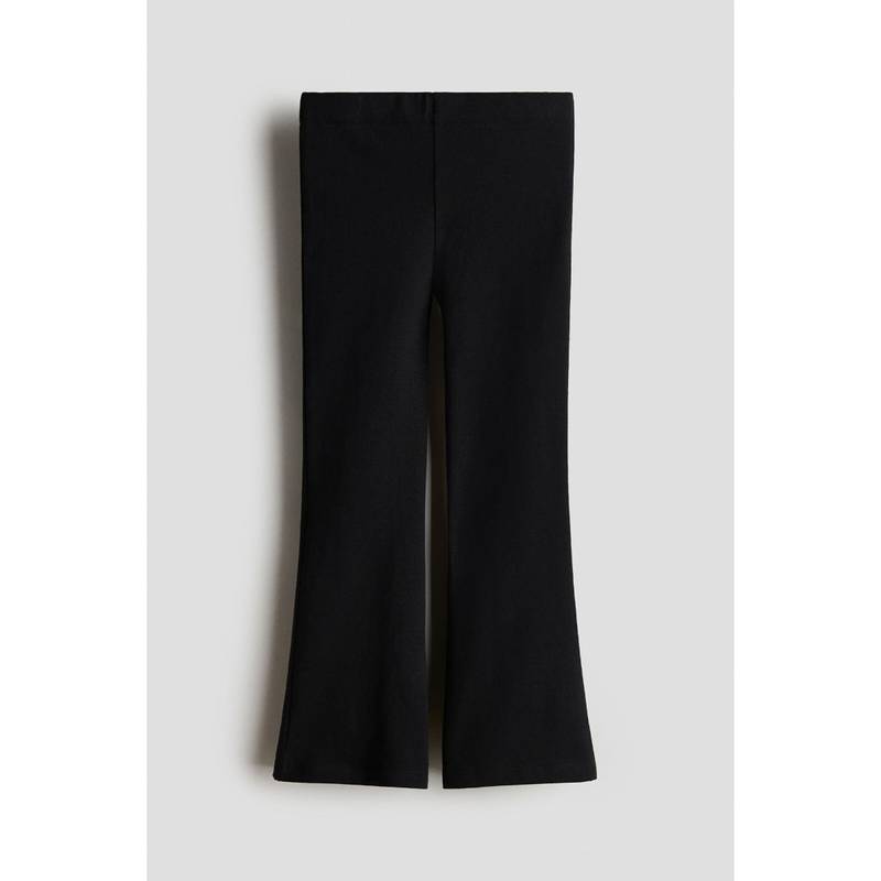 H&M Girls Black Flared Cotton Leggings (1.5-2 Years) (1.5-2 Years)