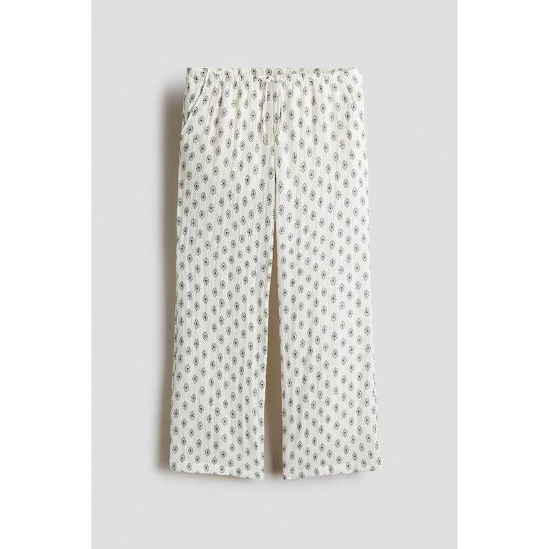 H&M Girls White Pull-On Trousers (9-10 Years) (9-10 Years)