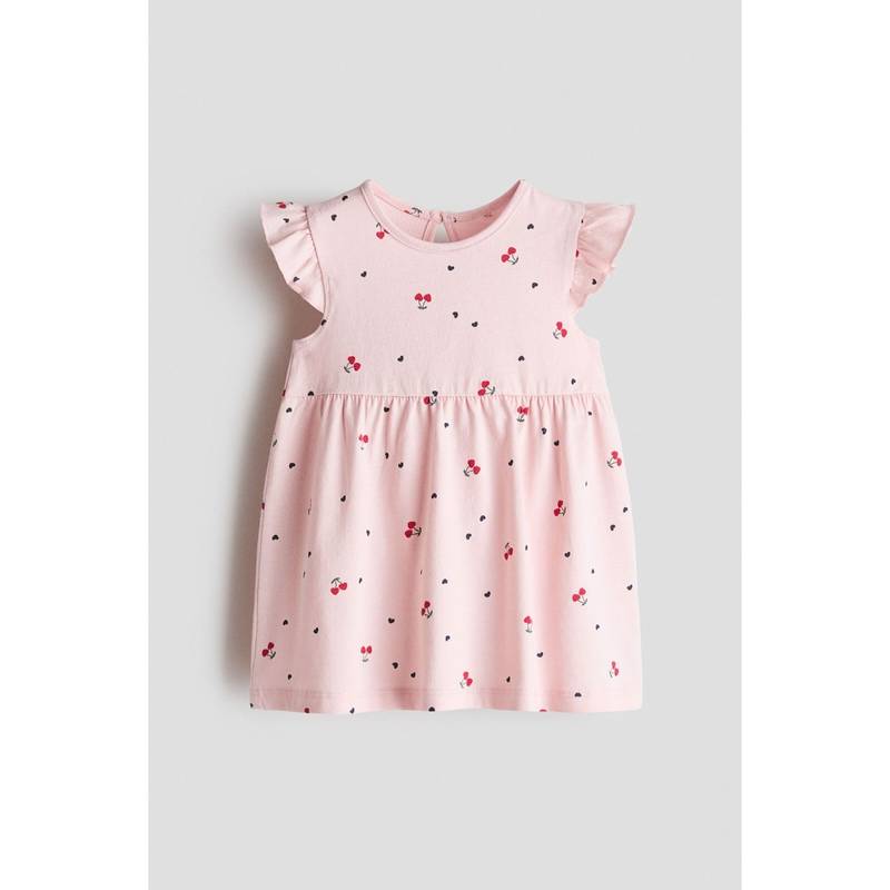 H&M Girls Multi-Color Cotton Dress (4-6 Months) (4-6 Months)