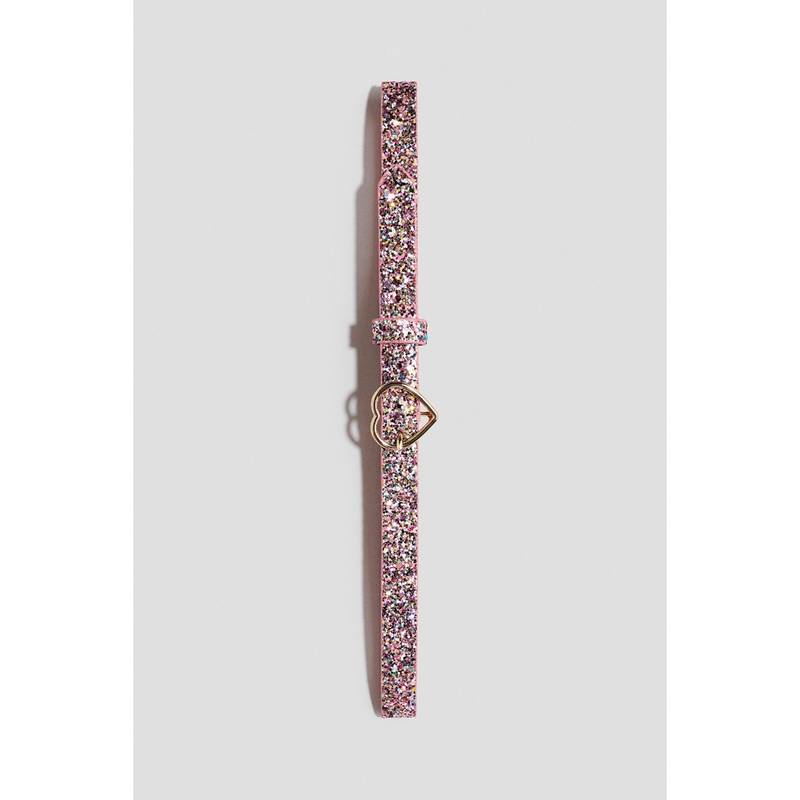 H&M Girls Pink Glittery Belt (55) (55)