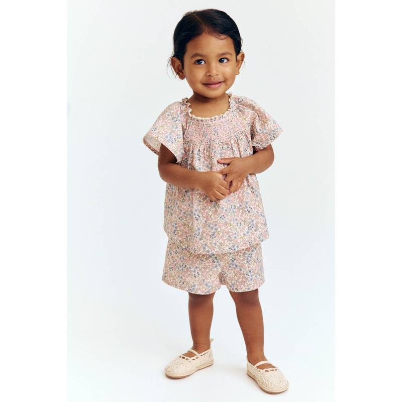 H&M Girls Pink 2-Piece Cotton Set (6-9 Months)