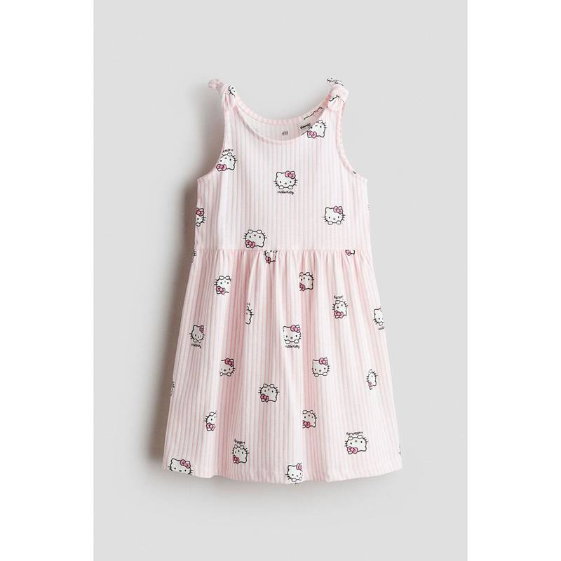 H&M Girls Pink Printed Cotton Dress (1.5-2 Years) (1.5-2 Years)