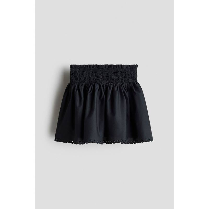 H&M Girls Black Flared Cotton Skirt (2-4 Years) (2-4 Years)