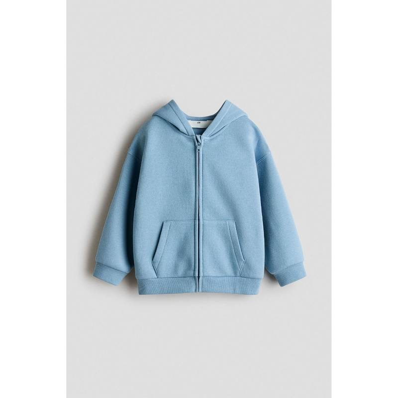 H&M Boys Blue Zip-Through Brushed-Inside Hoodie (1.5-2 Years) (1.5-2 Years)