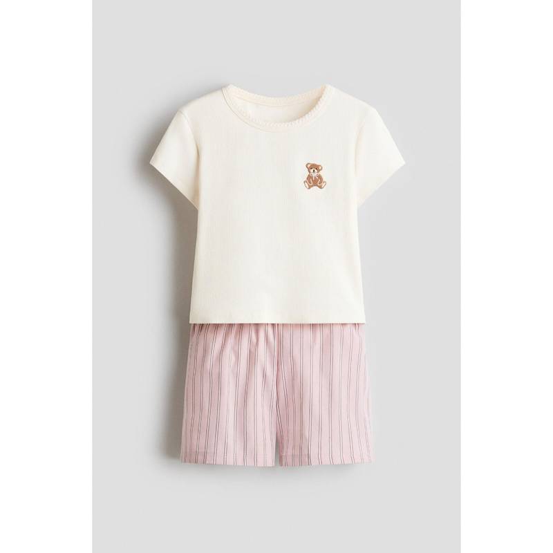 H&M Girls Beige Cotton Pyjamas (10-12 Years)