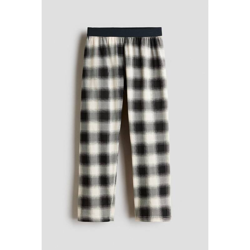 H&M Boys White Cotton Pyjama Bottoms (14 Years) (14 Years)