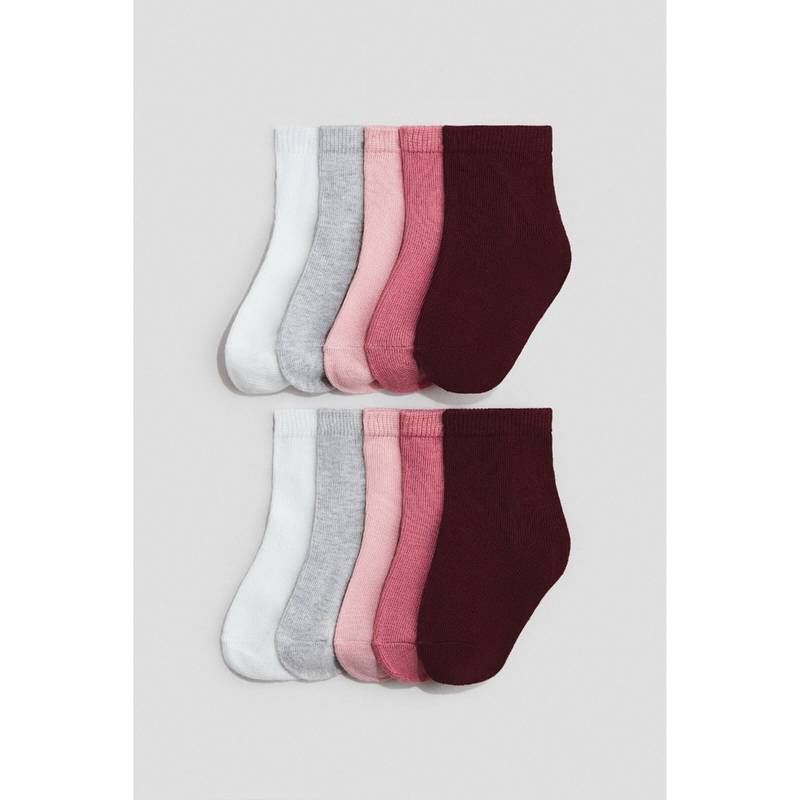 H&M Unisex Grey 10-Pack Socks (Newborn)