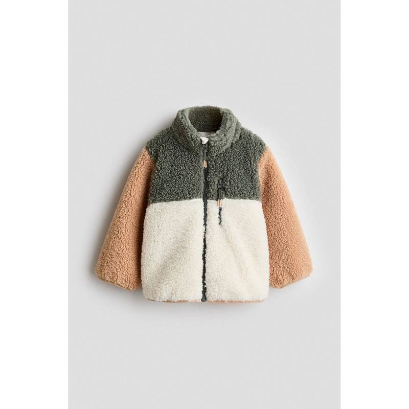 H&M Boys White Teddy Jacket (1.5-2 Years) (1.5-2 Years)