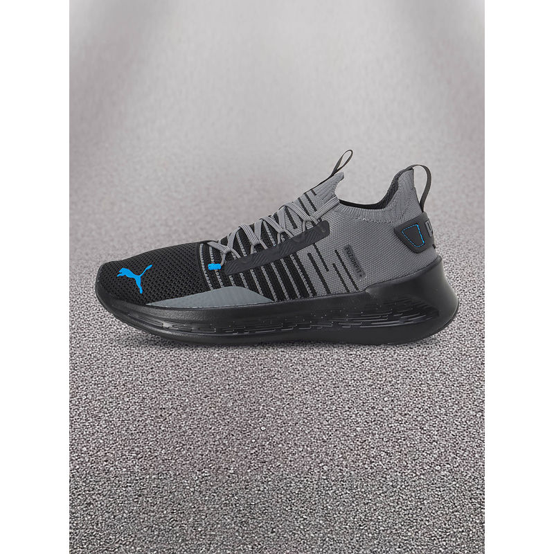 Puma Softride Symmetry Fuzion Unisex Black Running Shoes (UK 6)