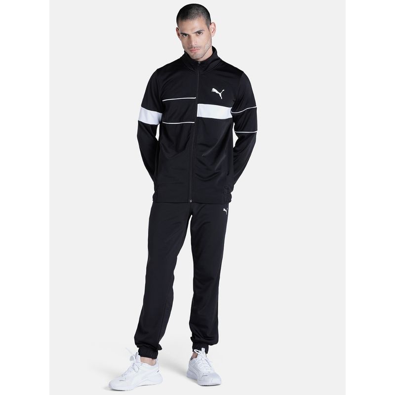 Puma CR Mens Black Jacket with Trackpant (Set of 2) (M)