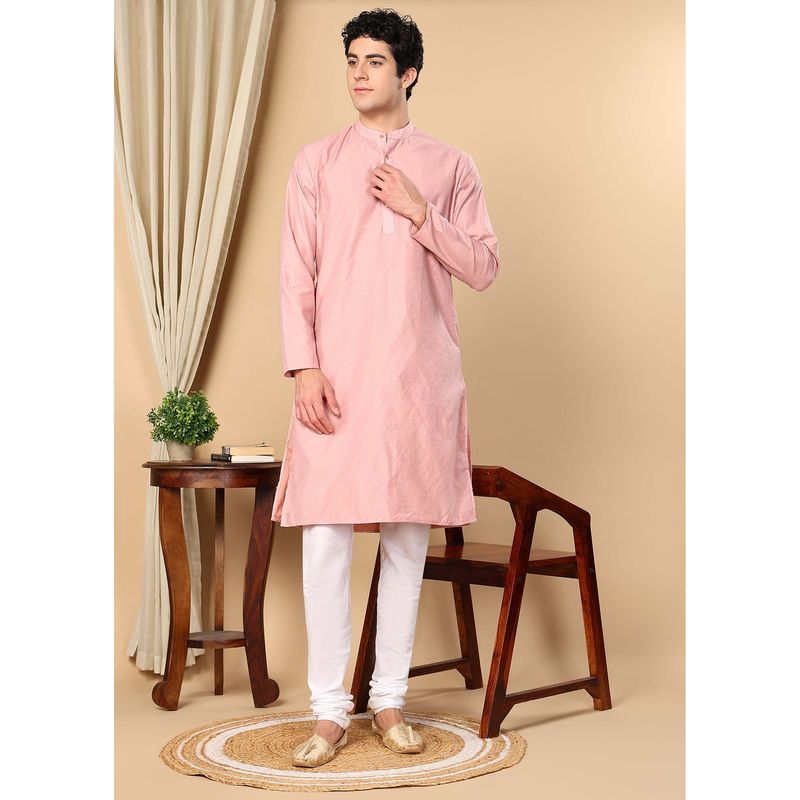 TATTVA Pink Woven Kurta and Pyjama (Set of 2) (44)