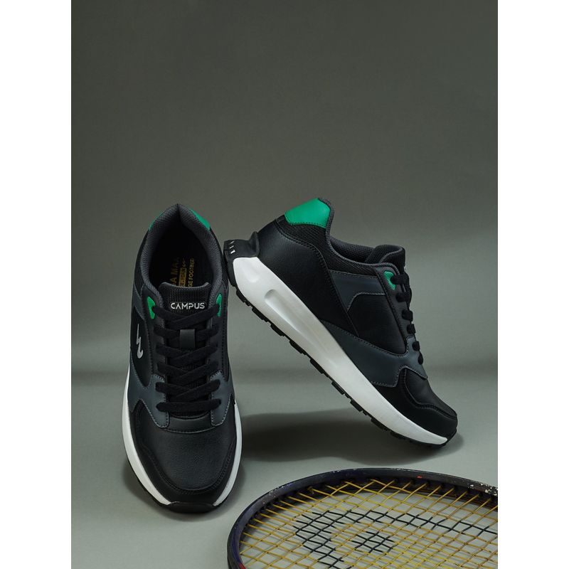 Campus Men OG-33 Casual Shoes Black/Dark Grey (UK 8)