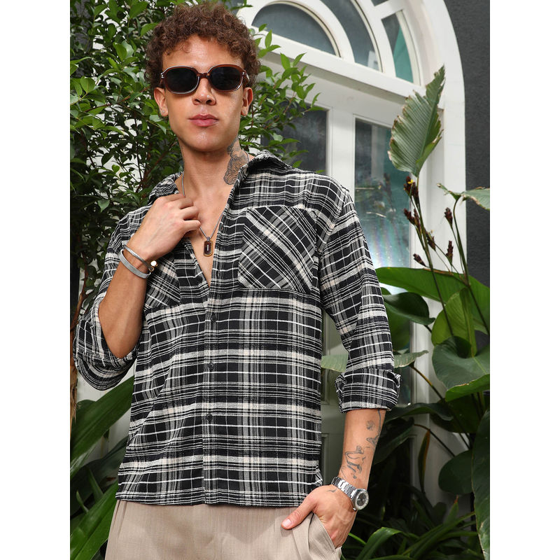 CAHOOT Utility Tartan Plaid Oversized Shirt (S)