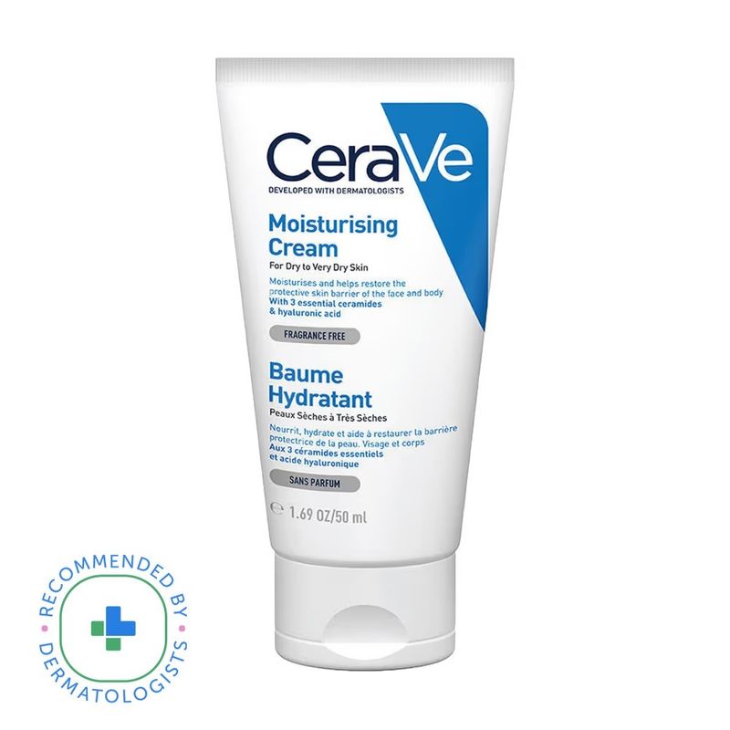 CeraVe Moisturizing Cream For Dry To Very Dry Skin With Ceramides & Hyaluronic Acid - Tube