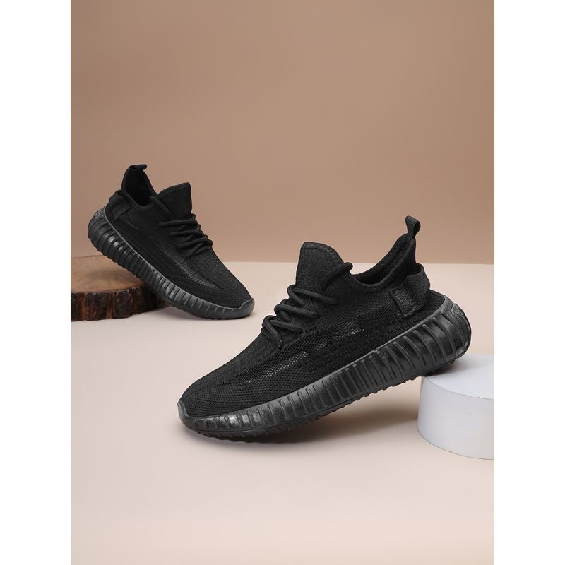 Truffle Collection Black Solid Sneakers (UK 6)