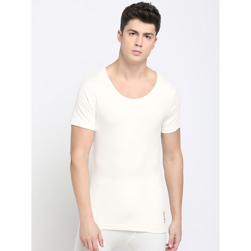 Levi's Mens Cotton Solid Round Neck Thermals Top (M)