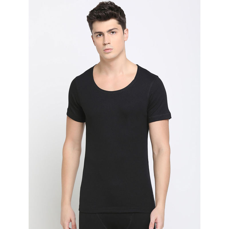 Levi's Mens Cotton Solid Round Neck Thermals Top (L)