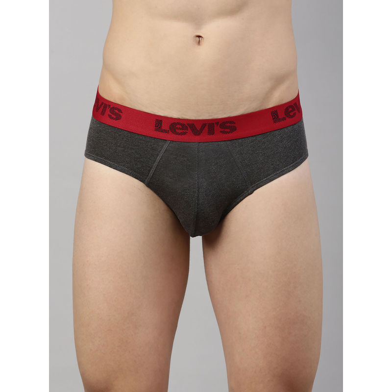 Levi's 066 Active Brief for Men (Pack of 2) with Contoured Double Pouch (L)